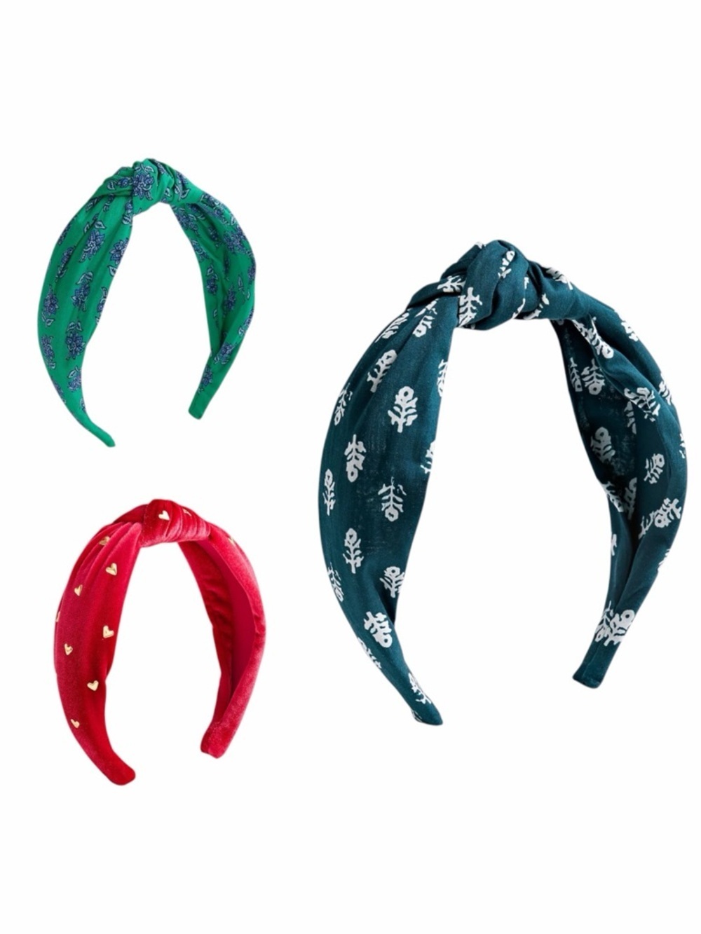 NWT! Lot of (3) J. Crew Printed Knot Headbands.